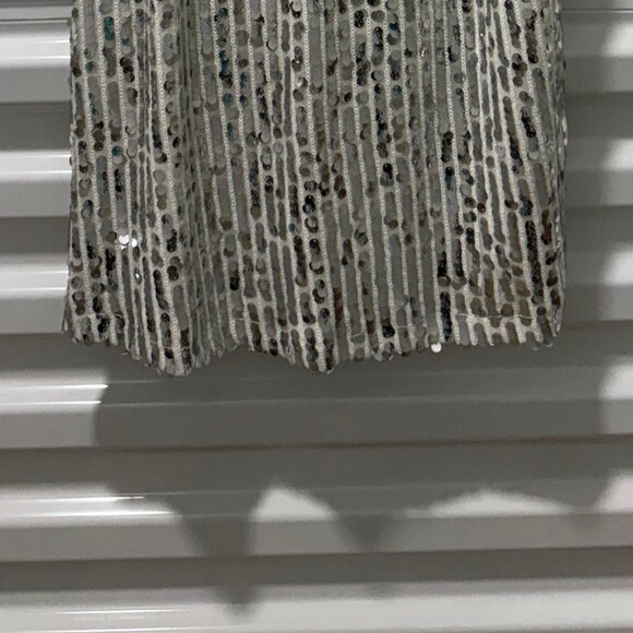 Buddy Love Mini Dress Size XS Silver Sequin Party Embellishment Sparkly Cocktail - Picture 6 of 7